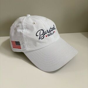 Barstool Sports Golf American Flag Adjustable White Baseball Hat